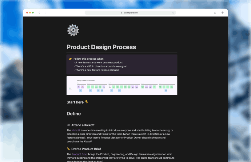 Product Design Process